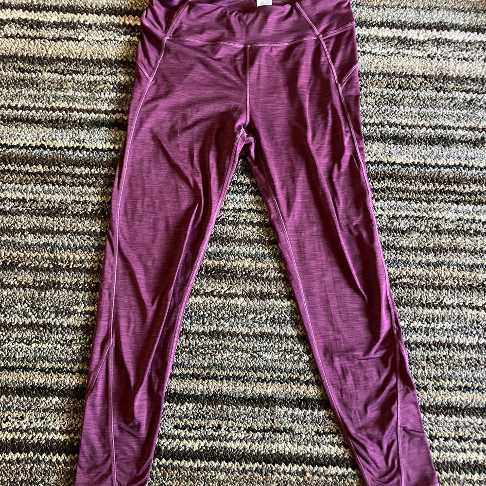 Purple leggings